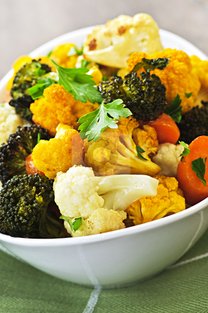 To use this stock image in your creative project, please select the size you need over to the right and click the "Add to Cart" button.
Your downloaded image will come with the Cutcaster watermark removed so don’t worry about the watermark you see on this page. Roasted vegetables stock photo, Vegetarian dish of fresh roasted organic vegetables by Elena Elisseeva