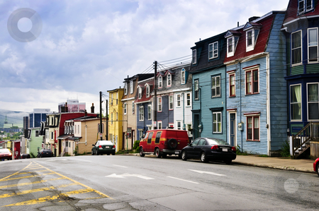 To use this stock image in your creative project, please select the size you need over to the right and click the "Add to Cart" button.
Your downloaded image will come with the Cutcaster watermark removed so don’t worry about the watermark you see on this page. Colorful houses in St. John's stock photo, Street with colorful houses in St. John's, Newfoundland, Canada by Elena Elisseeva