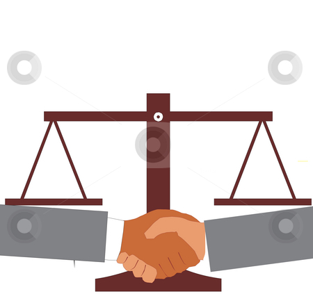 To use this stock image in your creative project, please select the size you need over to the right and click the "Add to Cart" button.
Your downloaded image will come with the Cutcaster watermark removed so don’t worry about the watermark you see on this page. Agreement stock photo, View of shake hand with justice scale background by Abhishek Poddar
