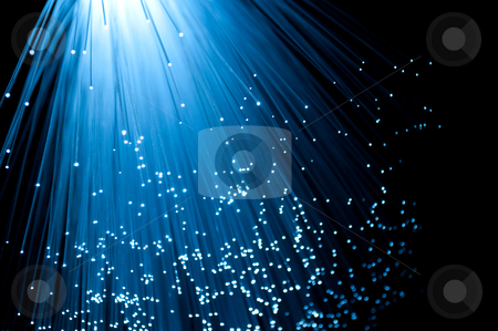 To use this stock image in your creative project, please select the size you need over to the right and click the "Add to Cart" button.
Your downloaded image will come with the Cutcaster watermark removed so don’t worry about the watermark you see on this page. Fibre optic cascade stock photo, Close and low level capturing many illuminated blue fibre optic light strands cascading downwards from a light source against a black background. by Samantha Craddock