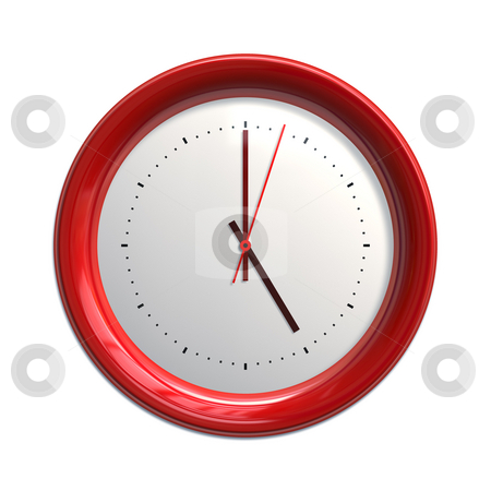 To use this stock image in your creative project, please select the size you need over to the right and click the "Add to Cart" button.
Your downloaded image will come with the Cutcaster watermark removed so don’t worry about the watermark you see on this page. Clock stock photo, An illustration of a big red clock by Markus Gann
