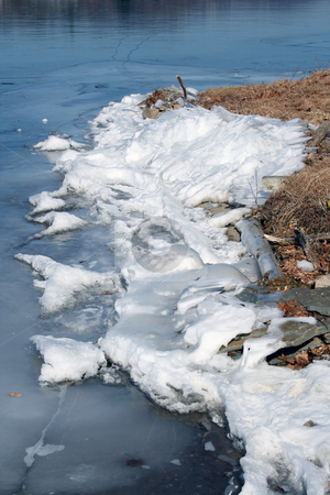 To use this stock image in your creative project, please select the size you need over to the right and click the "Add to Cart" button.
Your downloaded image will come with the Cutcaster watermark removed so don’t worry about the watermark you see on this page. Shore of a frozen lake stock photo, A Shore of a frozen lake by Jim Mills