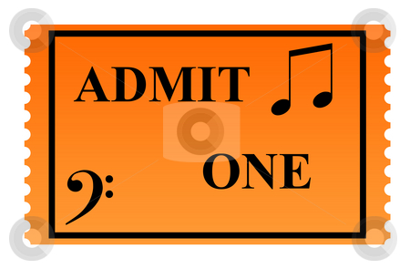 To use this stock image in your creative project, please select the size you need over to the right and click the "Add to Cart" button.
Your downloaded image will come with the Cutcaster watermark removed so don’t worry about the watermark you see on this page. Concert Ticket stock photo, Admit one concert ticket ticket isolated on white background. by Martin Crowdy