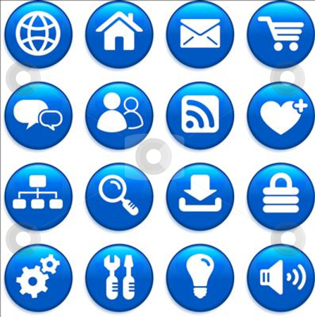 To use this stock image in your creative project, please select the size you need over to the right and click the "Add to Cart" button.
Your downloaded image will come with the Cutcaster watermark removed so don’t worry about the watermark you see on this page. Internet design icon set stock vector clipart, Original vector illustration: internet design icon set by L Belomlinsky