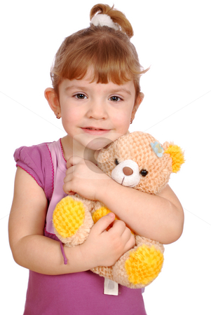 To use this stock image in your creative project, please select the size you need over to the right and click the "Add to Cart" button.
Your downloaded image will come with the Cutcaster watermark removed so don’t worry about the watermark you see on this page. Little girl with teddy bear toy stock photo, Little girl with teddy bear toy by Goce Risteski