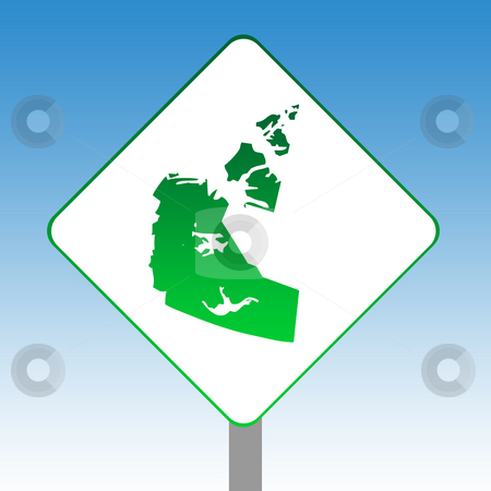 To use this stock image in your creative project, please select the size you need over to the right and click the "Add to Cart" button.
Your downloaded image will come with the Cutcaster watermark removed so don’t worry about the watermark you see on this page. Northwest Territories map road sign stock photo, Canadian Province of Northwest Territories map road sign in green isolated on white with blue sky background. by Martin Crowdy