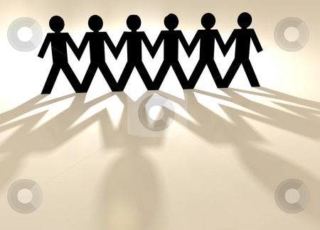 To use this stock image in your creative project, please select the size you need over to the right and click the "Add to Cart" button.
Your downloaded image will come with the Cutcaster watermark removed so don’t worry about the watermark you see on this page. Paper chain people stock photo, Paper chain men with light shining through their bodies by Michael Travers