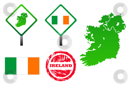To use this stock image in your creative project, please select the size you need over to the right and click the "Add to Cart" button.
Your downloaded image will come with the Cutcaster watermark removed so don’t worry about the watermark you see on this page. Ireland icons set stock photo, Ireland icons set with map, flag, sign and stamp, isolated on white background. by Martin Crowdy