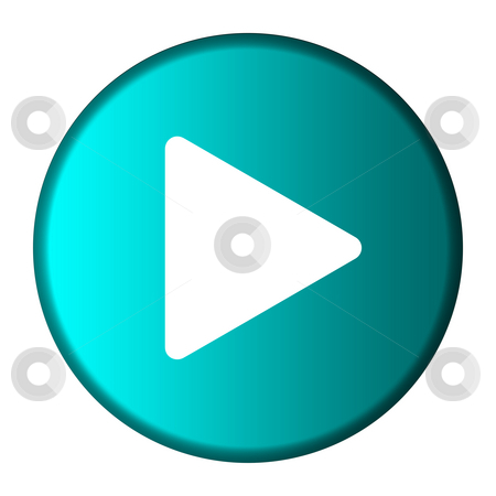 To use this stock image in your creative project, please select the size you need over to the right and click the "Add to Cart" button.
Your downloaded image will come with the Cutcaster watermark removed so don’t worry about the watermark you see on this page. Play button stock photo, Media play button on glossy turquoise button, isolated on white background with copy space. by Martin Crowdy
