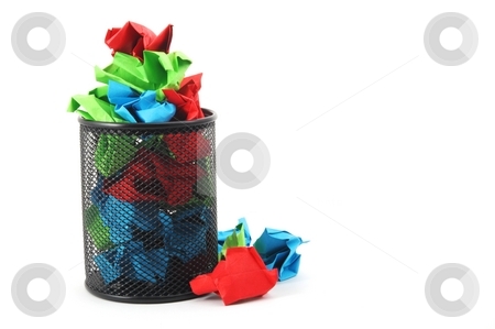 To use this stock image in your creative project, please select the size you need over to the right and click the "Add to Cart" button.
Your downloaded image will come with the Cutcaster watermark removed so don’t worry about the watermark you see on this page. Trash in basket stock photo, Trash or rubbish paper in basket isolated on white background by Gunnar Pippel