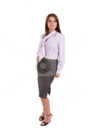 To use this stock image in your creative project, please select the size you need over to the right and click the "Add to Cart" button.
Your downloaded image will come with the Cutcaster watermark removed so don’t worry about the watermark you see on this page. Young Business Woman stock photo, Young business woman. Vertically framed shot. by Angela Hawkey