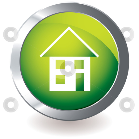 To use this stock image in your creative project, please select the size you need over to the right and click the "Add to Cart" button.
Your downloaded image will come with the Cutcaster watermark removed so don’t worry about the watermark you see on this page. Green icon house stock vector clipart, Green icon with house design and silver metal bevel and drop shadow by Michael Travers