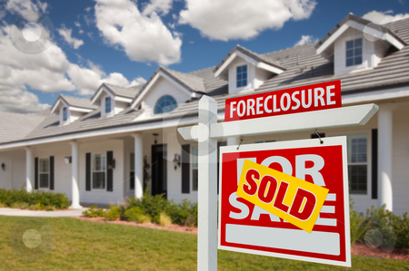 To use this stock image in your creative project, please select the size you need over to the right and click the "Add to Cart" button.
Your downloaded image will come with the Cutcaster watermark removed so don’t worry about the watermark you see on this page. Sold Foreclosure Real Estate Sign and House - Right stock photo, Sold Foreclosure Home For Sale Real Estate Sign in Front of New House - Right Facing. by Andy Dean