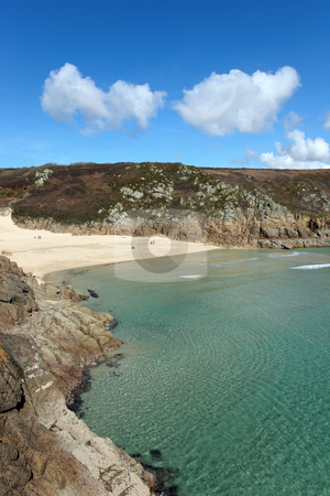 To use this stock image in your creative project, please select the size you need over to the right and click the "Add to Cart" button.
Your downloaded image will come with the Cutcaster watermark removed so don’t worry about the watermark you see on this page. Porthcurno beach and turquoise sea, Cornwall UK. stock photo, Porthcurno beach and turquoise sea, Cornwall UK. by Stephen Rees