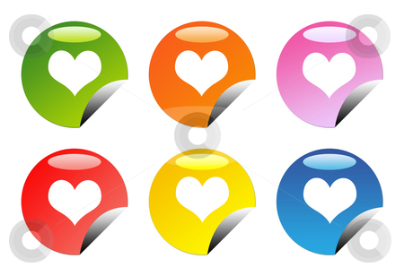To use this stock image in your creative project, please select the size you need over to the right and click the "Add to Cart" button.
Your downloaded image will come with the Cutcaster watermark removed so don’t worry about the watermark you see on this page. Glossy love heart buttons stock photo, Set of six glossy love heart web button icons, isolated on white background. by Martin Crowdy
