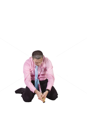 To use this stock image in your creative project, please select the size you need over to the right and click the "Add to Cart" button.
Your downloaded image will come with the Cutcaster watermark removed so don’t worry about the watermark you see on this page. Businessman Committing Suicide with a Sword - Harakiri stock photo, Businessman Committing Suicide with a Sword - Harakiri on an Isolated Background by Mehmet Dilsiz