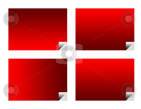 To use this stock image in your creative project, please select the size you need over to the right and click the "Add to Cart" button.
Your downloaded image will come with the Cutcaster watermark removed so don’t worry about the watermark you see on this page. Blank red business labels stock photo, Set of four blank red business cards or labels isolated on white background. by Martin Crowdy