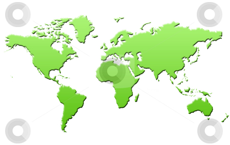 To use this stock image in your creative project, please select the size you need over to the right and click the "Add to Cart" button.
Your downloaded image will come with the Cutcaster watermark removed so don’t worry about the watermark you see on this page. Green map of World stock photo, Green eco map of world or planet Earth, isolated on white background. by Martin Crowdy