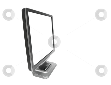 To use this stock image in your creative project, please select the size you need over to the right and click the "Add to Cart" button.
Your downloaded image will come with the Cutcaster watermark removed so don’t worry about the watermark you see on this page. Monitor stock photo, Blank LCD monitor isolated on white (easy to add text or image) by P?