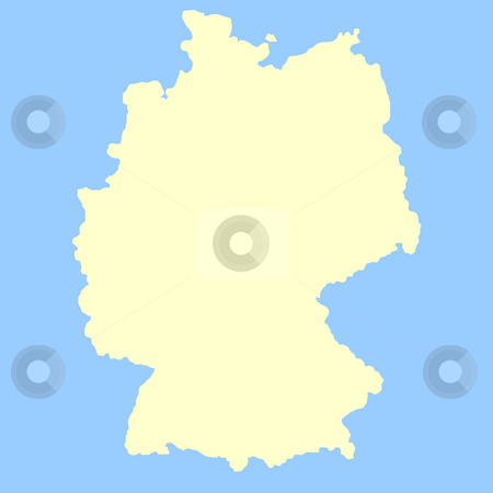 To use this stock image in your creative project, please select the size you need over to the right and click the "Add to Cart" button.
Your downloaded image will come with the Cutcaster watermark removed so don’t worry about the watermark you see on this page. Germany map stock photo, Map of Germany isolated on a blue background. by Martin Crowdy