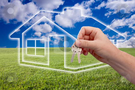 To use this stock image in your creative project, please select the size you need over to the right and click the "Add to Cart" button.
Your downloaded image will come with the Cutcaster watermark removed so don’t worry about the watermark you see on this page. Handing Over Keys on Ghosted Home Icon, Grass Field and Sky stock photo, Male Handing Over Keys on Ghosted Home Icon, Grass Field, Clouds and Sky. by Andy Dean