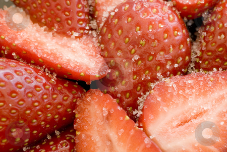 To use this stock image in your creative project, please select the size you need over to the right and click the "Add to Cart" button.
Your downloaded image will come with the Cutcaster watermark removed so don’t worry about the watermark you see on this page. Sugar strawberries stock photo, Close up on some sliced strawberries covered in white sugar granules by Stephen Gibson