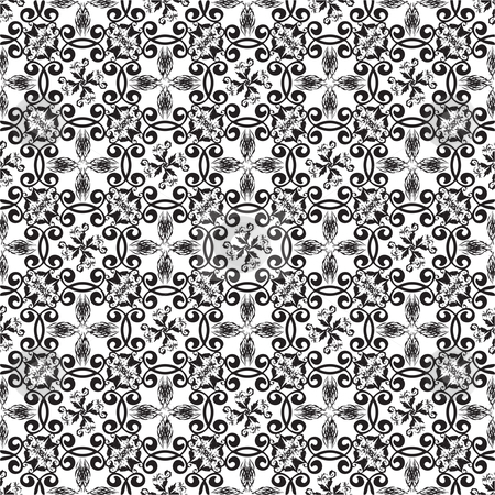 To use this stock image in your creative project, please select the size you need over to the right and click the "Add to Cart" button.
Your downloaded image will come with the Cutcaster watermark removed so don’t worry about the watermark you see on this page. Floral black seamless background stock vector clipart, Floral abstract seamless background in black and white by Michael Travers