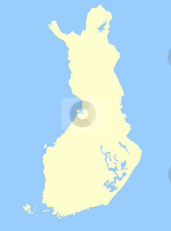 To use this stock image in your creative project, please select the size you need over to the right and click the "Add to Cart" button.
Your downloaded image will come with the Cutcaster watermark removed so don’t worry about the watermark you see on this page. Map of Finland stock photo, Map of Finland isolated on a blue background. by Martin Crowdy