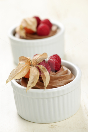 To use this stock image in your creative project, please select the size you need over to the right and click the "Add to Cart" button.
Your downloaded image will come with the Cutcaster watermark removed so don’t worry about the watermark you see on this page. Chocolate mousse dessert stock photo, Two servings of chocolate mousse dessert with fruit by Elena Elisseeva