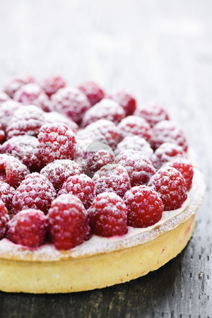 To use this stock image in your creative project, please select the size you need over to the right and click the "Add to Cart" button.
Your downloaded image will come with the Cutcaster watermark removed so don’t worry about the watermark you see on this page. Raspberry tart stock photo, Fresh dessert fruit tart covered in raspberries by Elena Elisseeva