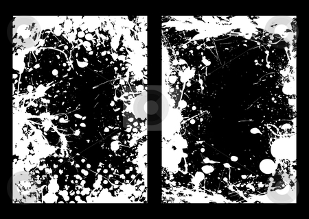 To use this stock image in your creative project, please select the size you need over to the right and click the "Add to Cart" button.
Your downloaded image will come with the Cutcaster watermark removed so don’t worry about the watermark you see on this page. Negative ink splat frame stock vector clipart, Abstract negative ink splat frame background in black and white by Michael Travers