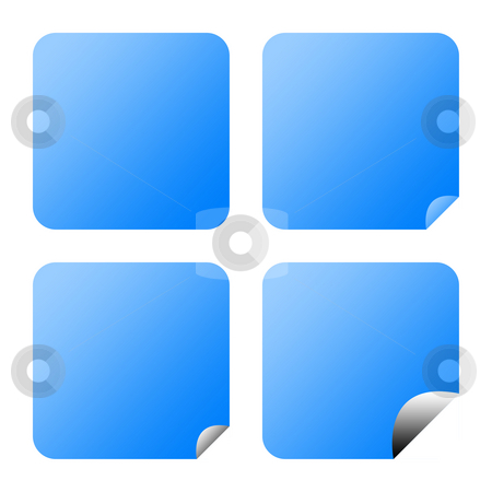 To use this stock image in your creative project, please select the size you need over to the right and click the "Add to Cart" button.
Your downloaded image will come with the Cutcaster watermark removed so don’t worry about the watermark you see on this page. Blank blue buttons stock photo, Set of blank blue buttons with upturned corners, isolated on white background. by Martin Crowdy