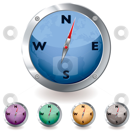 To use this stock image in your creative project, please select the size you need over to the right and click the "Add to Cart" button.
Your downloaded image will come with the Cutcaster watermark removed so don’t worry about the watermark you see on this page. World globe compass stock vector clipart, Modern simple illustrated compass with world globe and colour variation by Michael Travers