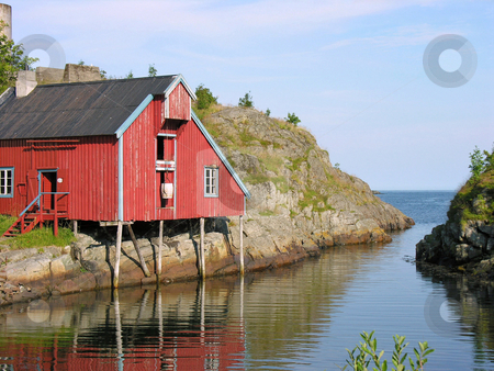 To use this stock image in your creative project, please select the size you need over to the right and click the "Add to Cart" button.
Your downloaded image will come with the Cutcaster watermark removed so don’t worry about the watermark you see on this page. House over a river stock photo, Palafitte house over a river in Lofoten, Norway by Alberto Rigamonti