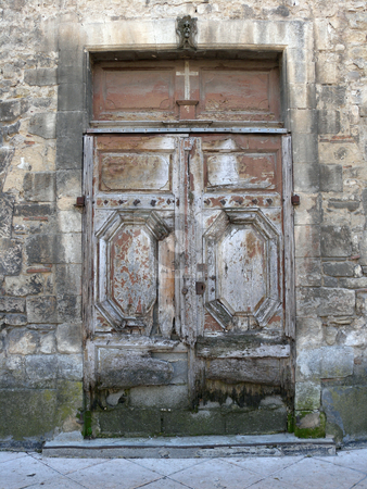 To use this stock image in your creative project, please select the size you need over to the right and click the "Add to Cart" button.
Your downloaded image will come with the Cutcaster watermark removed so don’t worry about the watermark you see on this page. Heavens gate stock photo, Old, weathered wooden church door by Herb Allgaier
