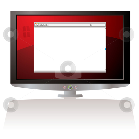 To use this stock image in your creative project, please select the size you need over to the right and click the "Add to Cart" button.
Your downloaded image will come with the Cutcaster watermark removed so don’t worry about the watermark you see on this page. LCD red web browser monitor stock vector clipart, LCD Monitor with red background and web browser by Michael Travers