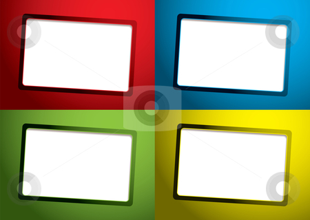 To use this stock image in your creative project, please select the size you need over to the right and click the "Add to Cart" button.
Your downloaded image will come with the Cutcaster watermark removed so don’t worry about the watermark you see on this page. Set business card template stock vector clipart, Collection of business cards with brightly colored background and shadow by Michael Travers