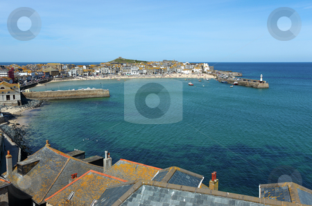 To use this stock image in your creative project, please select the size you need over to the right and click the "Add to Cart" button.
Your downloaded image will come with the Cutcaster watermark removed so don’t worry about the watermark you see on this page. St. Ives harbour in Cornwall UK. stock photo, St. Ives harbour in Cornwall UK. by Stephen Rees
