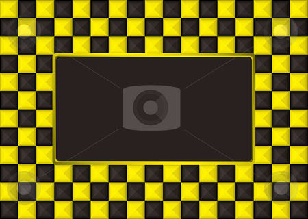 To use this stock image in your creative project, please select the size you need over to the right and click the "Add to Cart" button.
Your downloaded image will come with the Cutcaster watermark removed so don’t worry about the watermark you see on this page. Checkered gold picture frame stock vector clipart, Checkered gold and black picture frame with blank center by Michael Travers