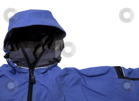 To use this stock image in your creative project, please select the size you need over to the right and click the "Add to Cart" button.
Your downloaded image will come with the Cutcaster watermark removed so don’t worry about the watermark you see on this page. Waterproof breathable paddling jacket stock photo, A detail of blue waterproof breathable paddling jacket with hood, isolated on white by Marek Uliasz