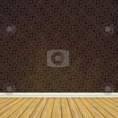 To use this stock image in your creative project, please select the size you need over to the right and click the "Add to Cart" button.
Your downloaded image will come with the Cutcaster watermark removed so don’t worry about the watermark you see on this page. Vintage Room Interior stock photo, An empty room interior backdrop with hard wood flooring and a vintage styled wallpaper pattern. by Todd Arena