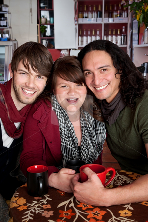 To use this stock image in your creative project, please select the size you need over to the right and click the "Add to Cart" button.
Your downloaded image will come with the Cutcaster watermark removed so don’t worry about the watermark you see on this page. Plutonic stock photo, A plutonic love triangle at a coffee house by Scott Griessel