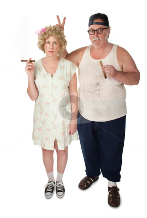 To use this stock image in your creative project, please select the size you need over to the right and click the "Add to Cart" button.
Your downloaded image will come with the Cutcaster watermark removed so don’t worry about the watermark you see on this page. Just a joke stock photo, Homely couple on white background by Scott Griessel