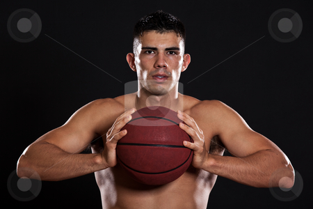 To use this stock image in your creative project, please select the size you need over to the right and click the "Add to Cart" button.
Your downloaded image will come with the Cutcaster watermark removed so don’t worry about the watermark you see on this page. Hispanic basketball player stock photo, A portrait of a hispanic basketball player by Suprijono Suharjoto