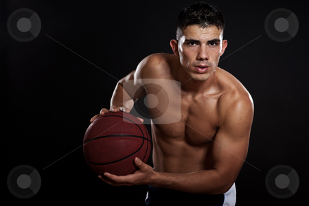 To use this stock image in your creative project, please select the size you need over to the right and click the "Add to Cart" button.
Your downloaded image will come with the Cutcaster watermark removed so don’t worry about the watermark you see on this page. Hispanic basketball player stock photo, A portrait of a hispanic basketball player by Suprijono Suharjoto