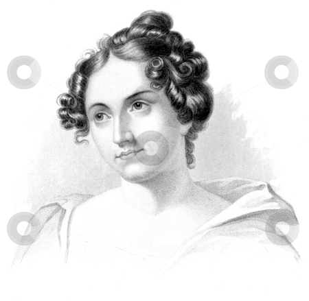To use this stock image in your creative project, please select the size you need over to the right and click the "Add to Cart" button.
Your downloaded image will come with the Cutcaster watermark removed so don’t worry about the watermark you see on this page. Catherine Sedgwick stock photo, Engraving of American author Catherine Marie Sedgwick on white background. Engravingby W. Croome, published in book,