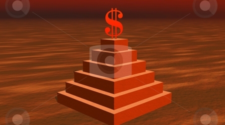 To use this stock image in your creative project, please select the size you need over to the right and click the "Add to Cart" button.
Your downloaded image will come with the Cutcaster watermark removed so don’t worry about the watermark you see on this page. Power of money stock photo, Red dollar on a pyramid in desert by Elenarts