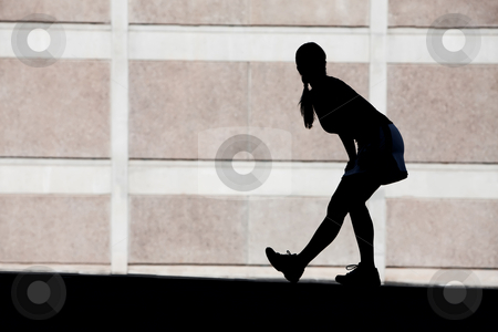 To use this stock image in your creative project, please select the size you need over to the right and click the "Add to Cart" button.
Your downloaded image will come with the Cutcaster watermark removed so don’t worry about the watermark you see on this page. Female runner stretches in the morning. stock photo, Single woman stretches before she goes for run. by Scott Griessel