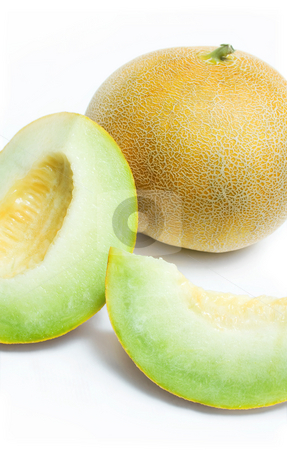 melon honeydew and two melon slices