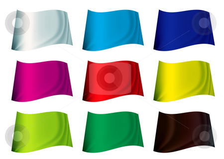 To use this stock image in your creative project, please select the size you need over to the right and click the "Add to Cart" button.
Your downloaded image will come with the Cutcaster watermark removed so don’t worry about the watermark you see on this page. Colourful flag stock vector clipart, Brightly coloured plain flag fluttering in the wind by Michael Travers
